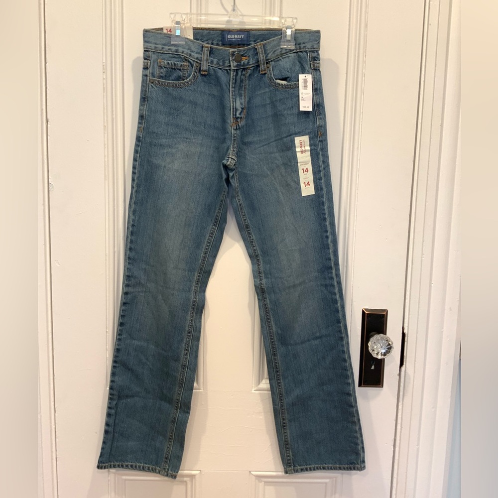 NWT Old Navy Famous Jeans Slim Straight Leg - Size 14 - Picture 1 of 3